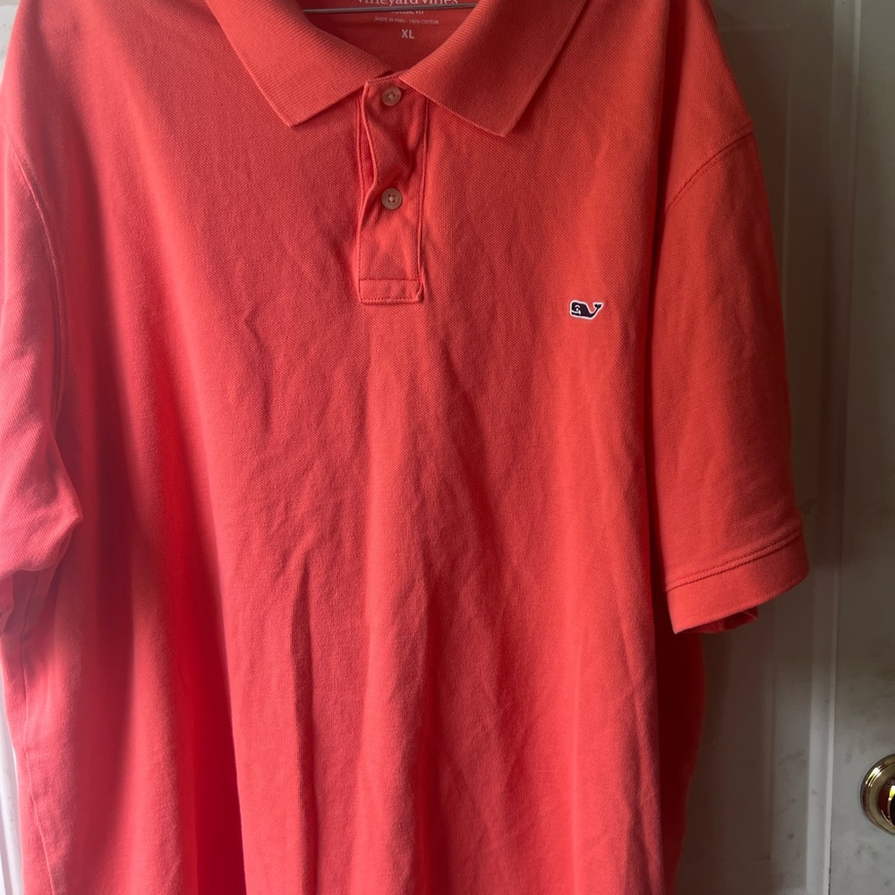 Vineyard Vines Orange Polo Shirt Casual Comfort